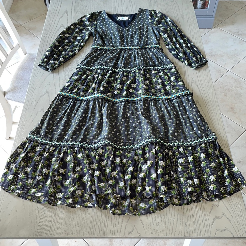 Anthropologie prairie cottage core dress size 6